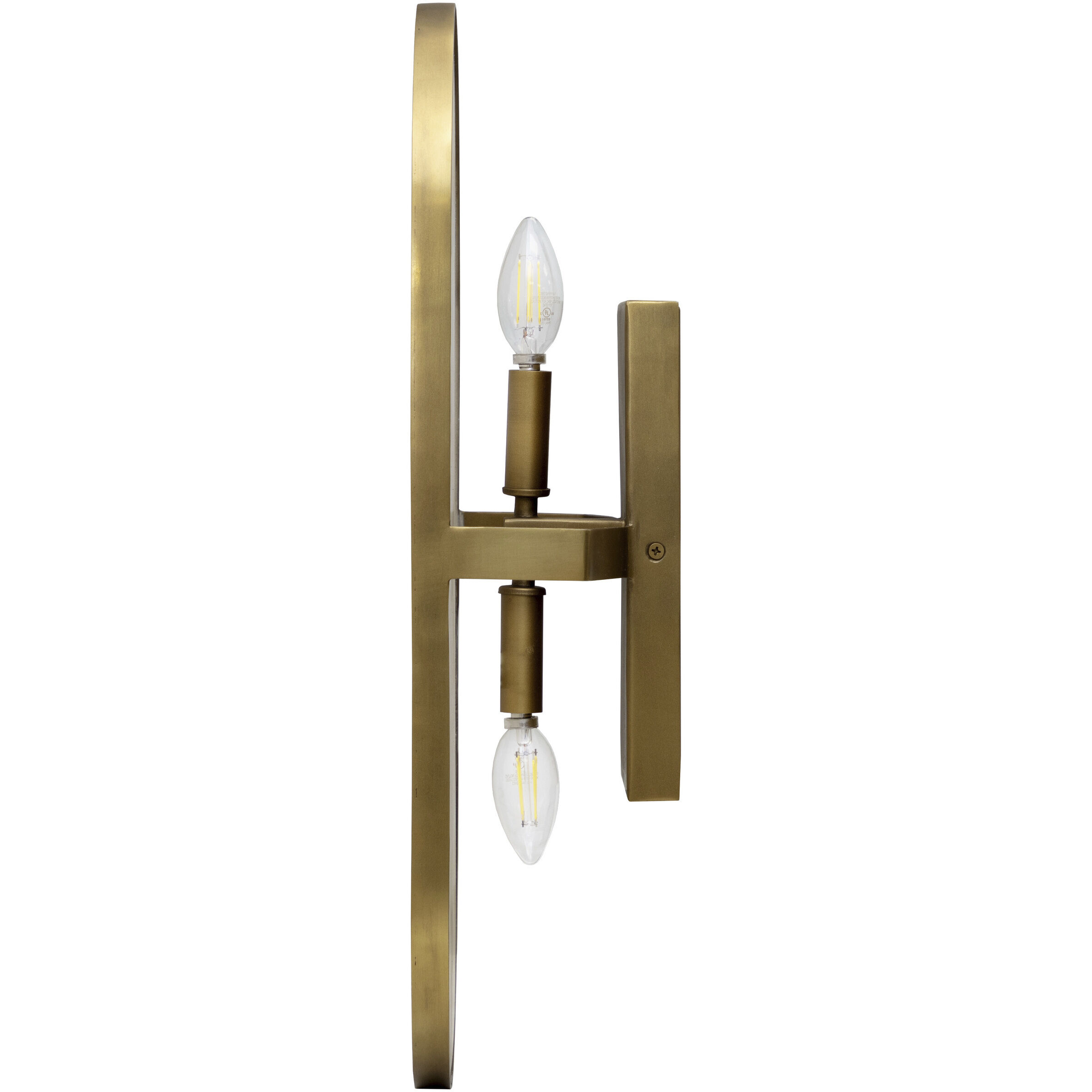 Sidra LED 10.25 inch Natural / Antique Brass Sconce Wall Light